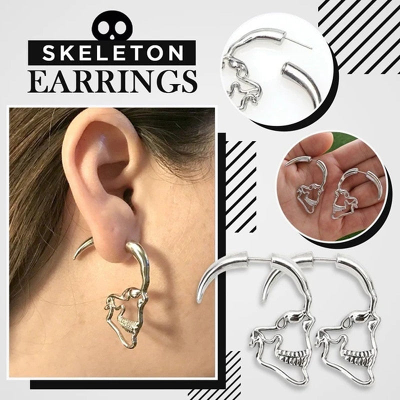 Skull Earrings Vintage