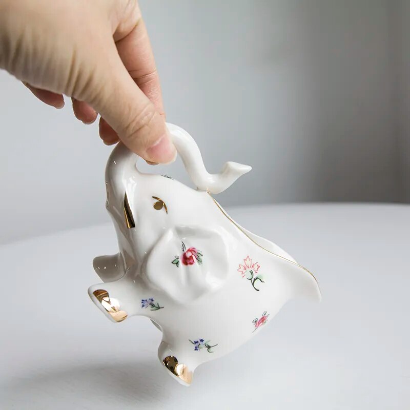 Elephant Shaped Milk Cup Ceramic