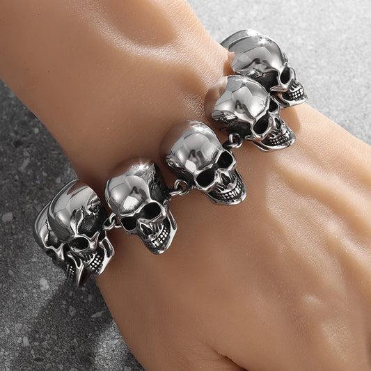Skull Head Bracelet Full Bracelet