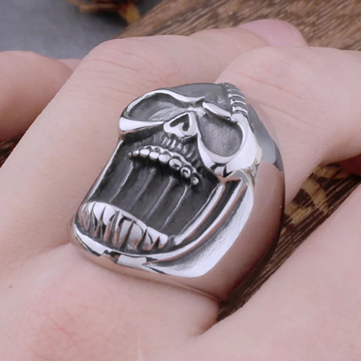 Skull Stainless Steel Gothic Ring