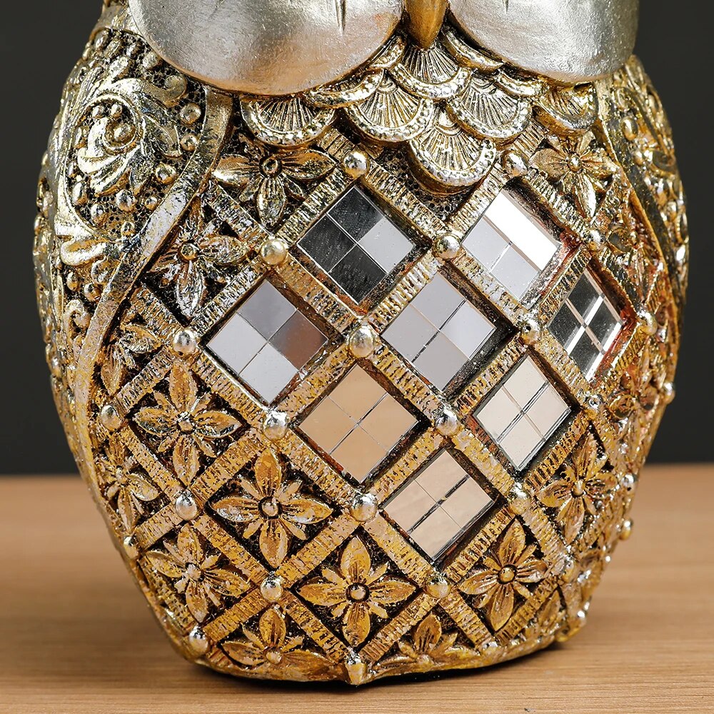 Owl Cute Statue Figurines Resin