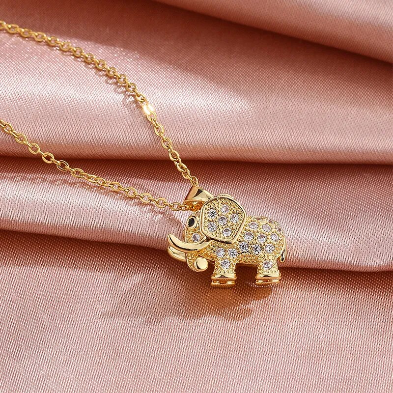 Elephant Pendant Necklace