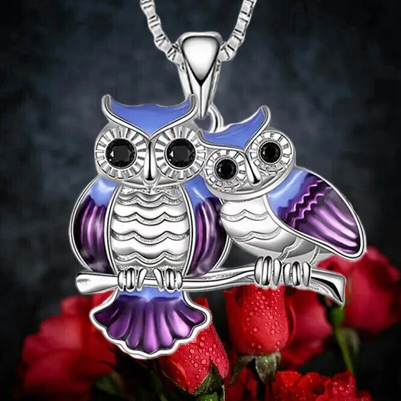 Owl Necklace Stainless Steel