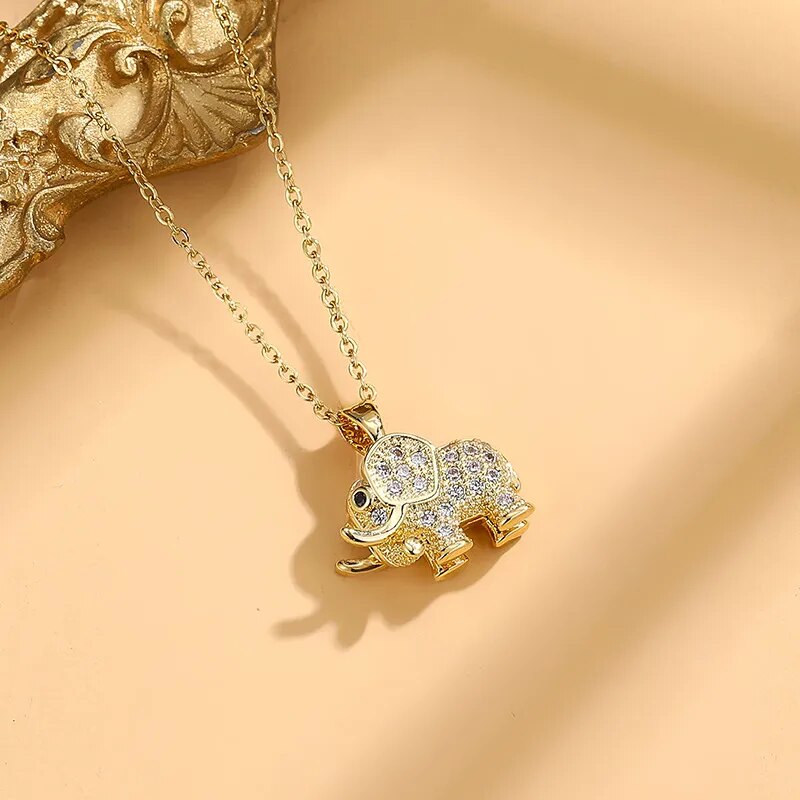 Elephant Pendant Necklace