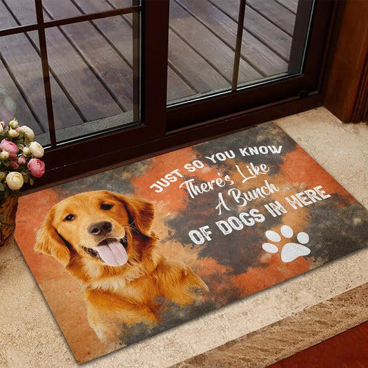 Dog Golden Retriever Doormat Non-Slip