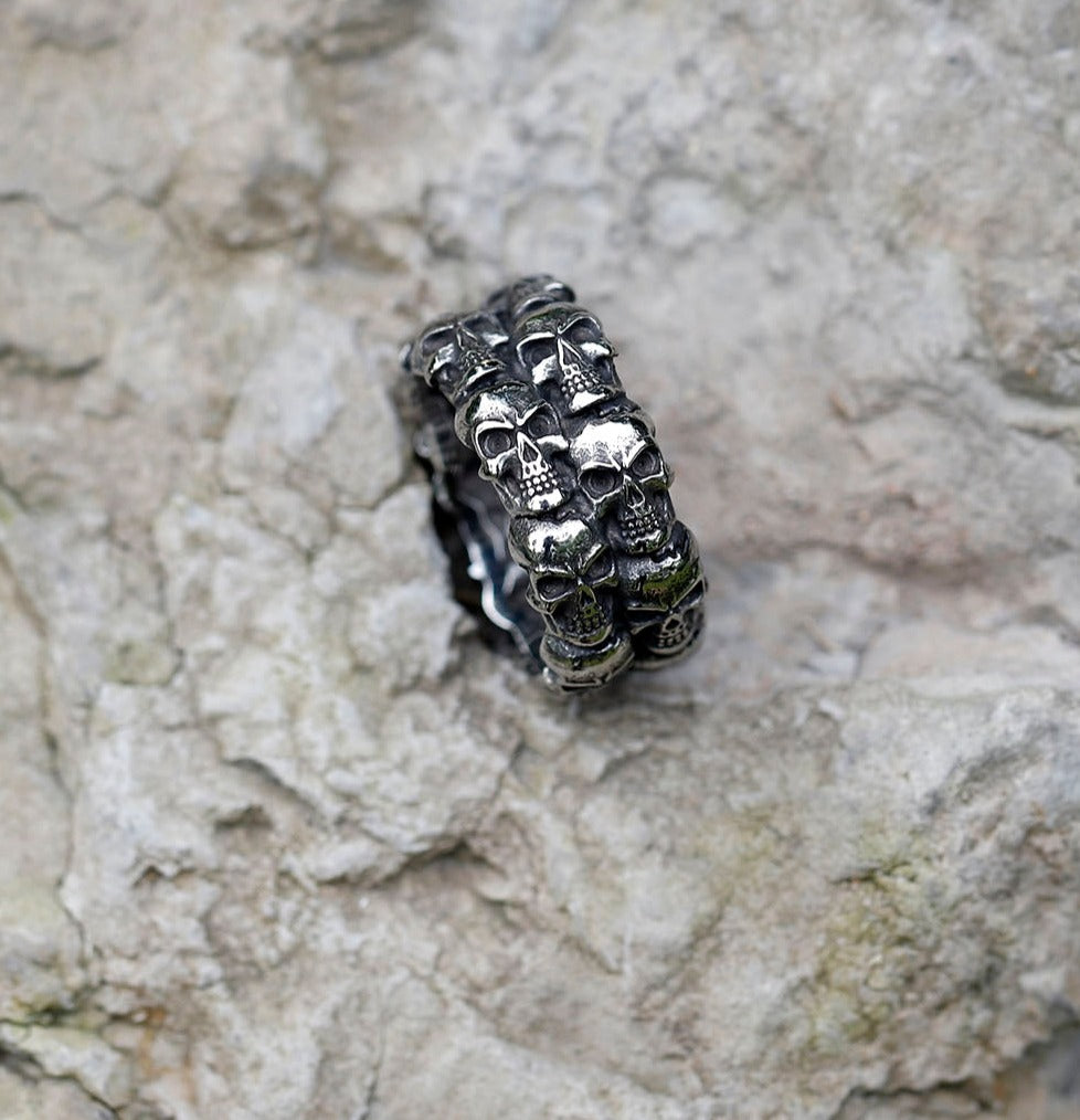 Skull Ring Vintage Stainless Steel