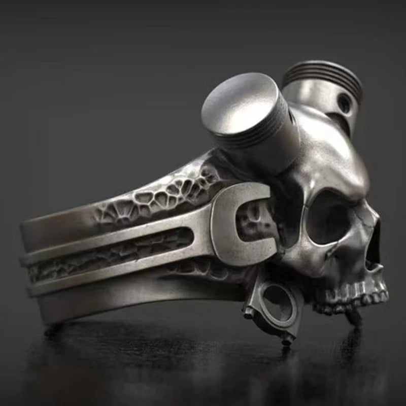 Skull Ring Wrench Screw Skeleton
