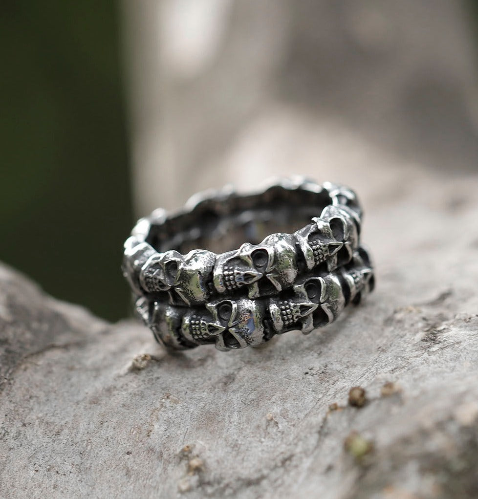 Skull Ring Vintage Stainless Steel