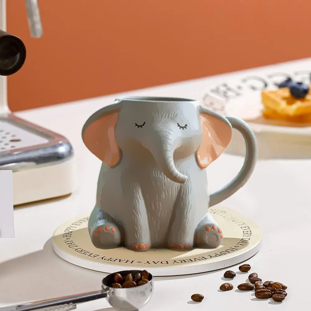 Elephant Shape Mug Resin Mug Drink Cup