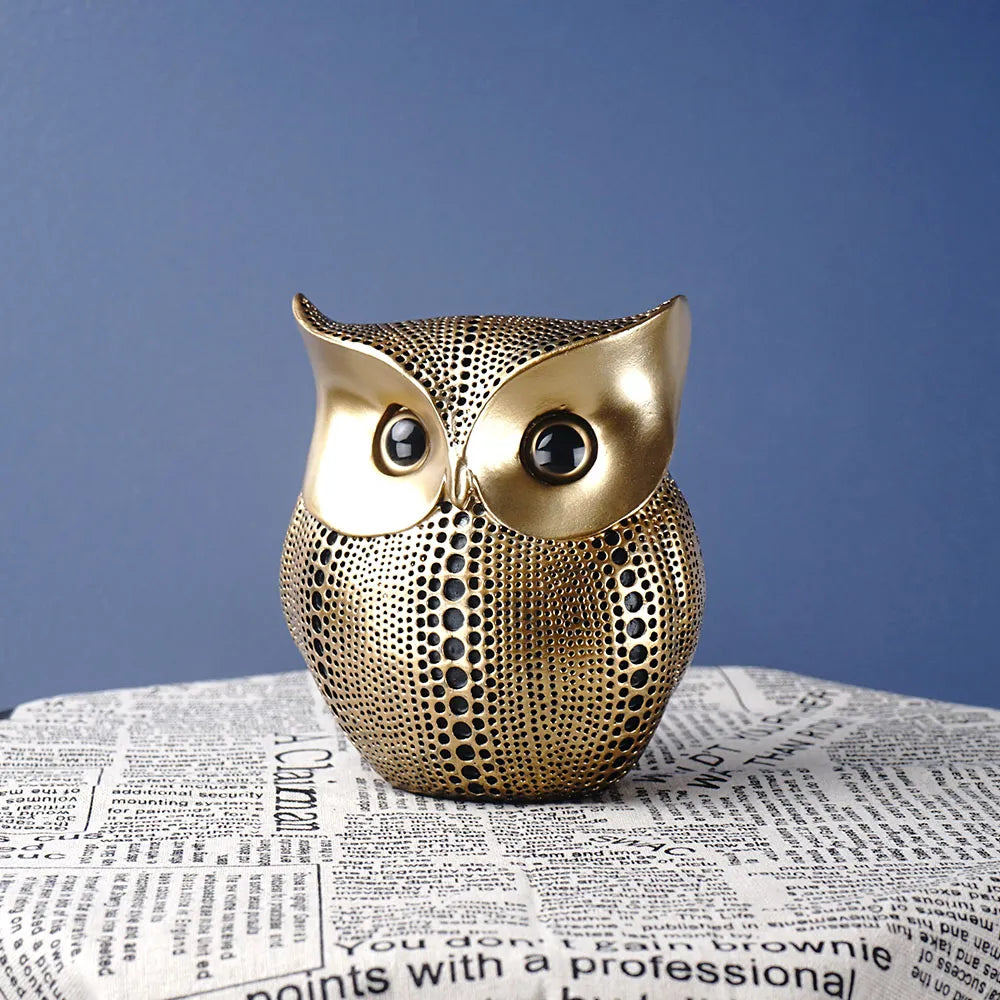 Owl Figurines Statue Sculpture Resin