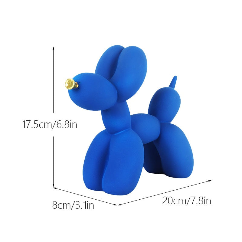 Balloon Dog Figurine Resin Decoration