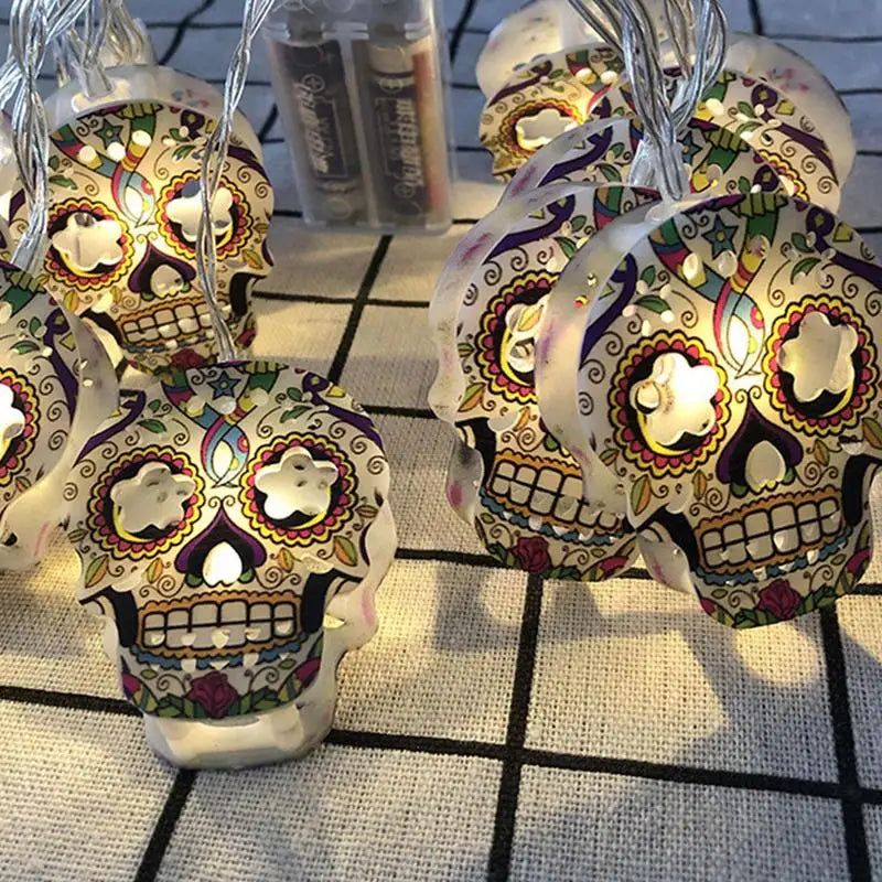Skull Light String Battery-Operated Fairy String Led