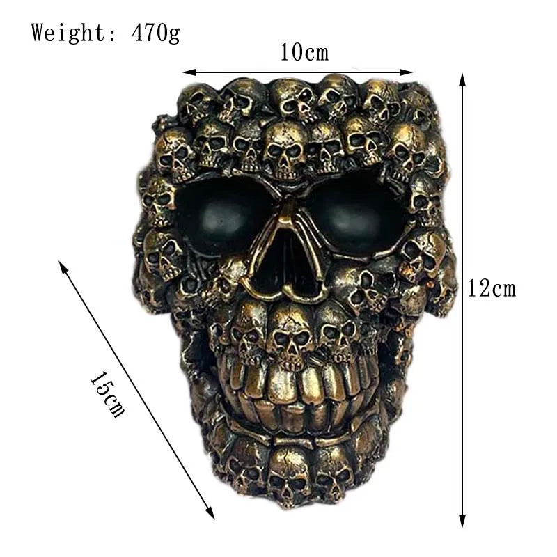 Skull Shaped Flower Pot Resin