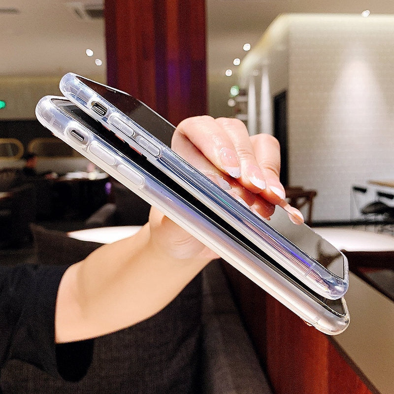 Rhinestone Pink Elephant Soft TPU Cover For iPhone