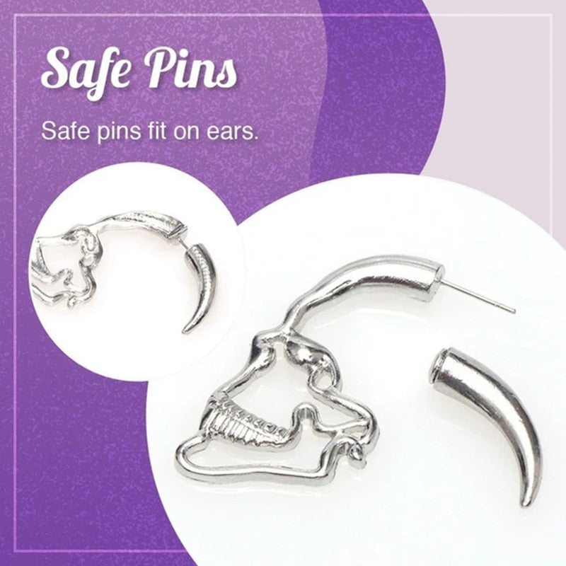 Skull Earrings Vintage