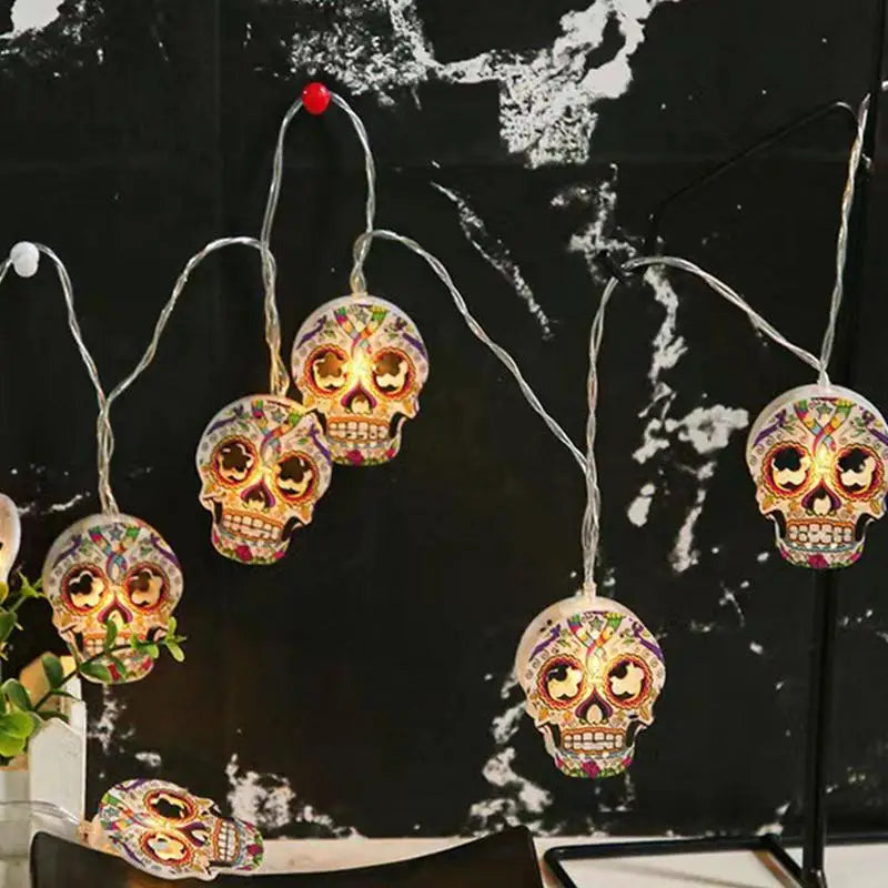 Skull Light String Battery-Operated Fairy String Led