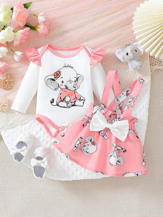 Elephant Suit Three-Piece Set for 0-24 Months