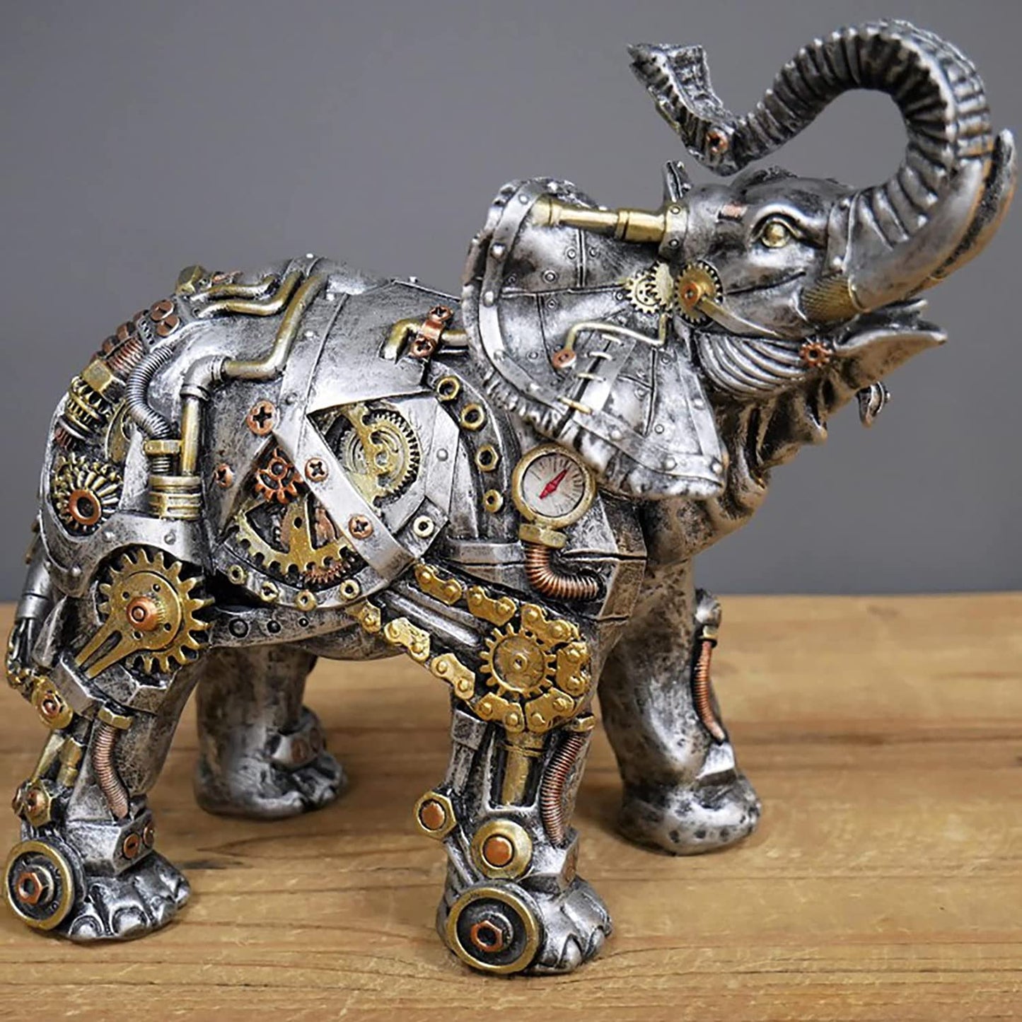 Elephant Resin Statue Industrial Mechanical Design