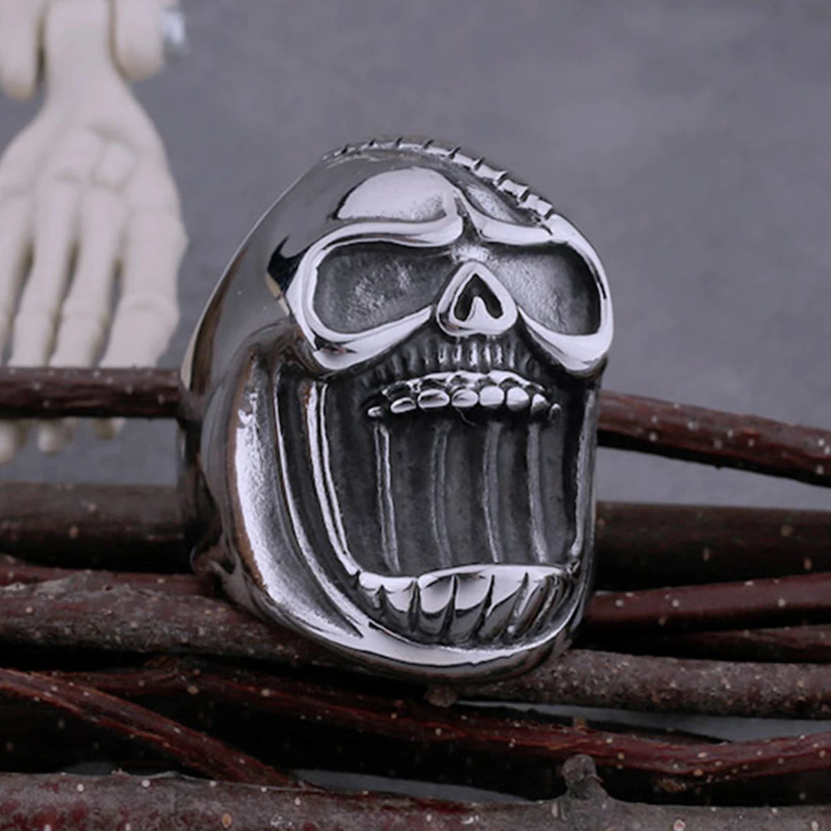Skull Stainless Steel Gothic Ring