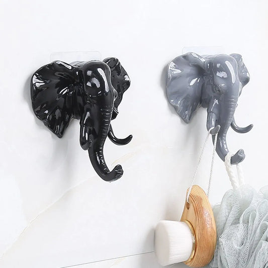Elephant Head Shaped Hanging Hook Key Holder Wall