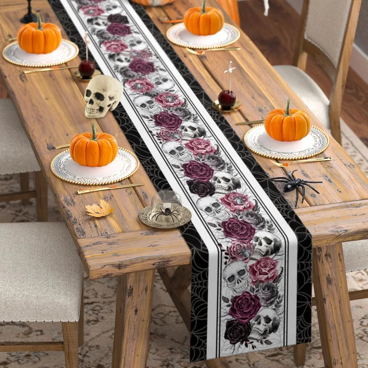 Skull Linen Table Runners
