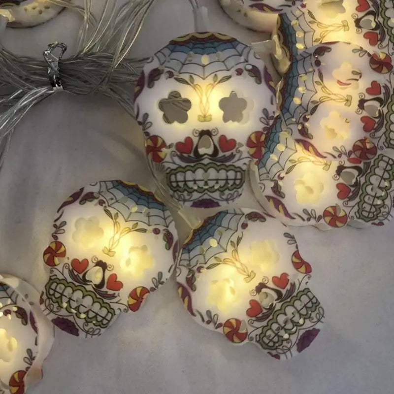 Skull Light String Battery-Operated Fairy String Led