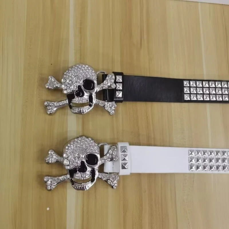 Skull Rhinestone Belt