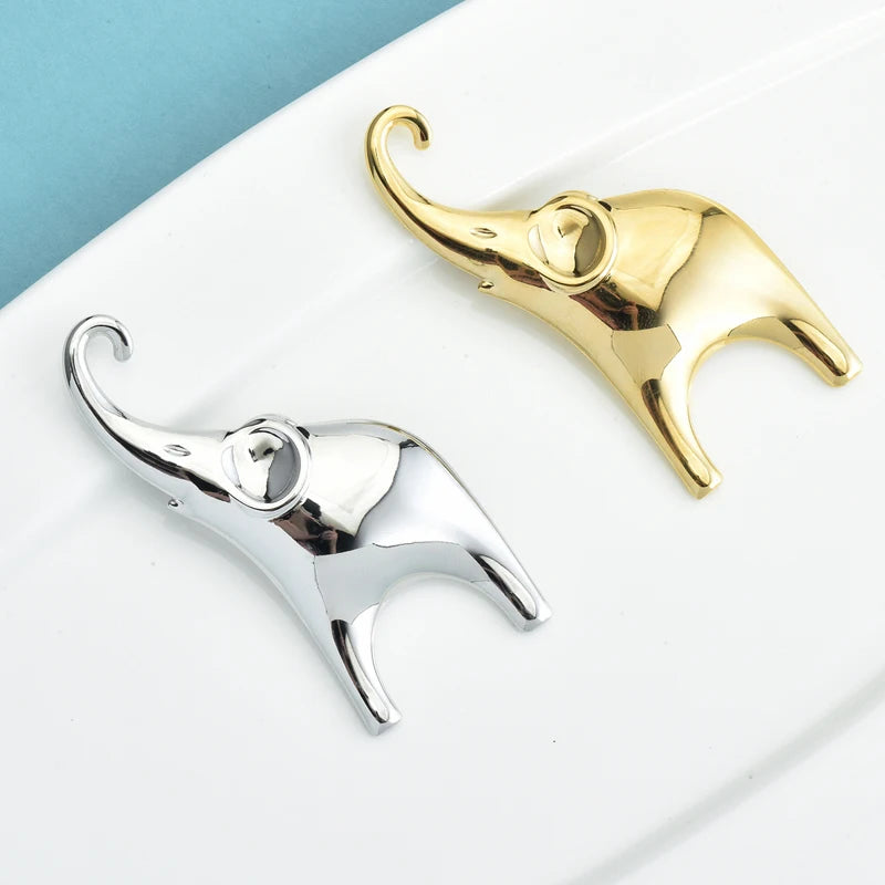 Elephant Gold-color Brooch Pins