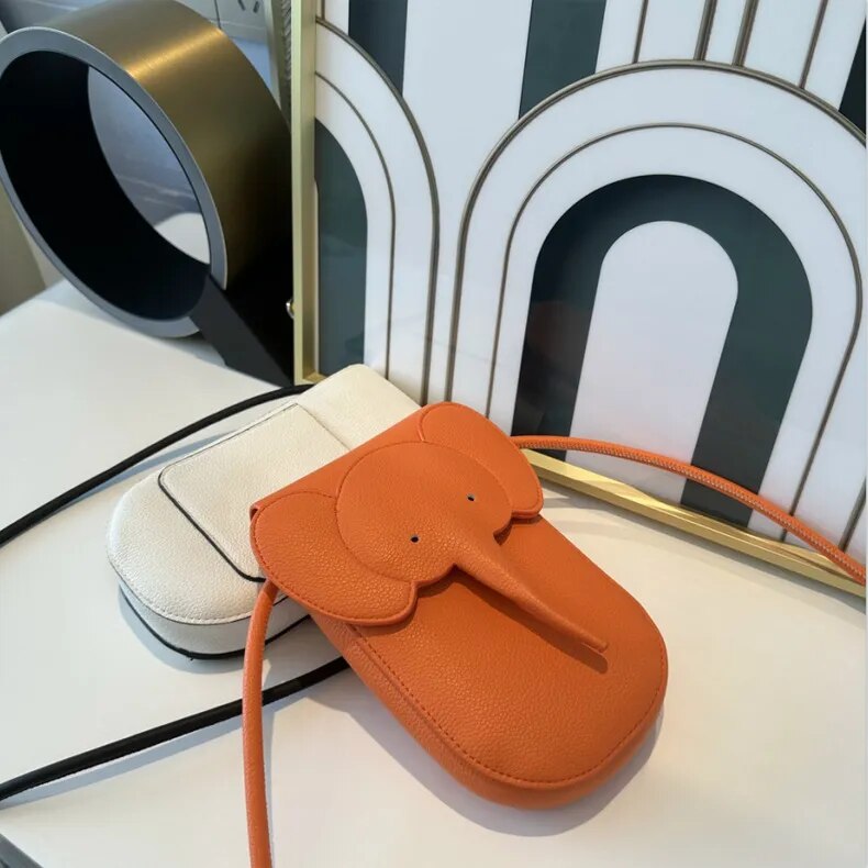 Elephant Shape Mini Bags PU Leather Crossbody
