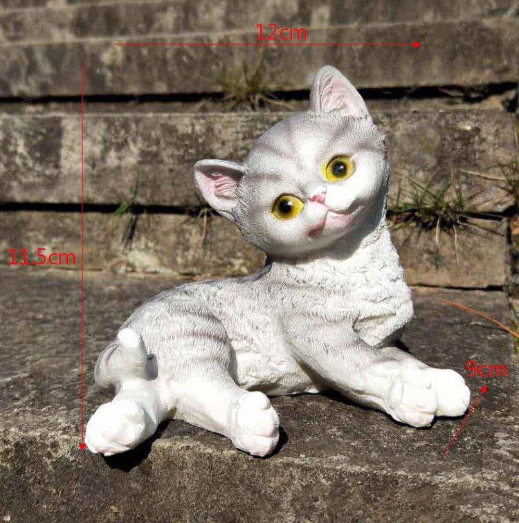 Cat Resin Sculpture Figurine Decoration