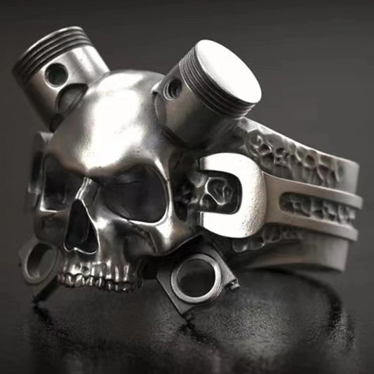 Skull Ring Wrench Screw Skeleton
