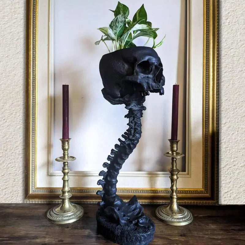 Skull Pot Planter Polyresin