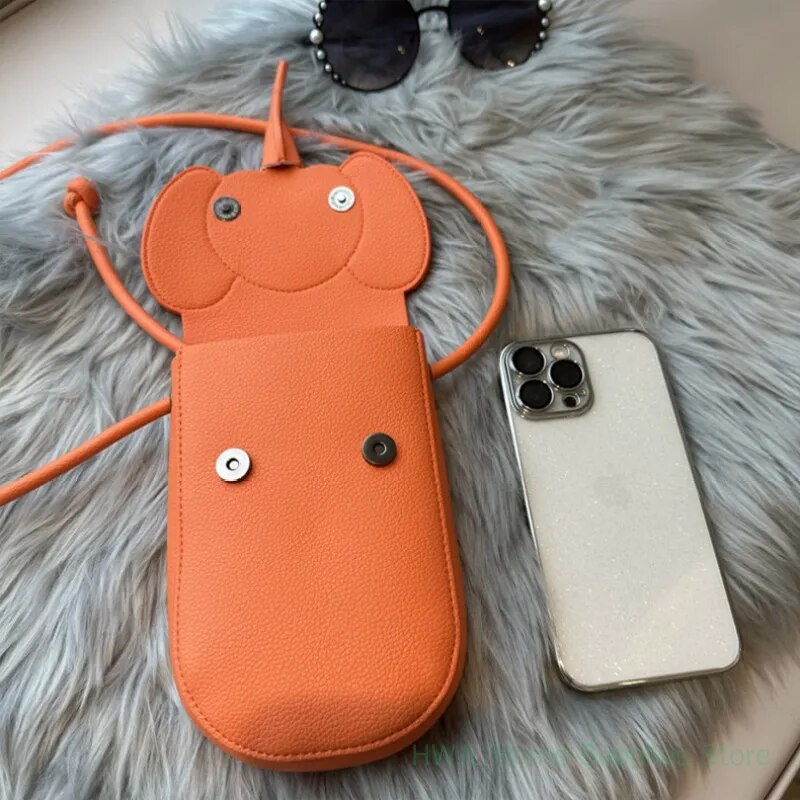 Elephant Shape Mini Bags PU Leather Crossbody