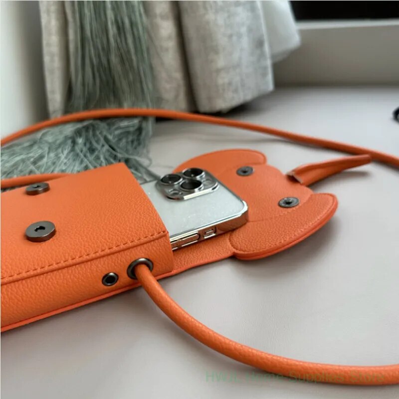 Elephant Shape Mini Bags PU Leather Crossbody