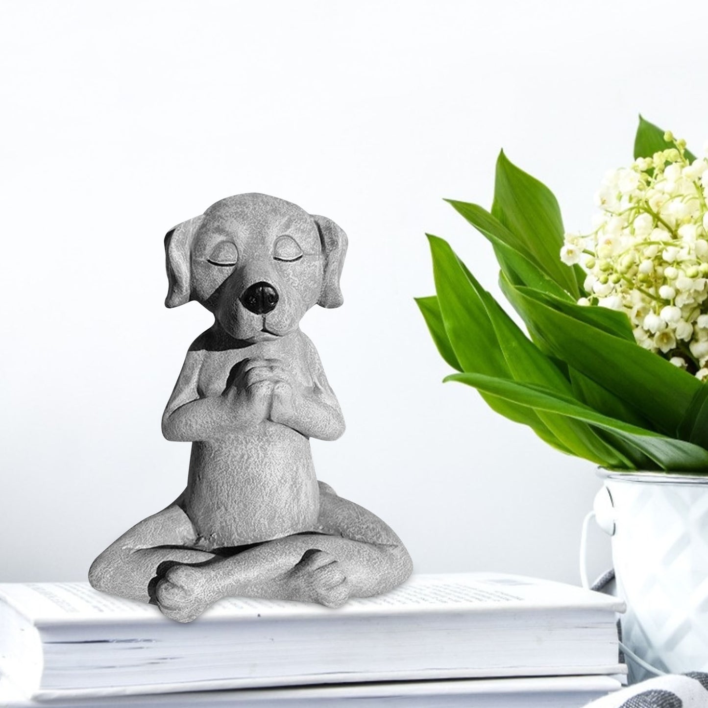 Winged Angel Dog Statue Outdoor Plastic Statue