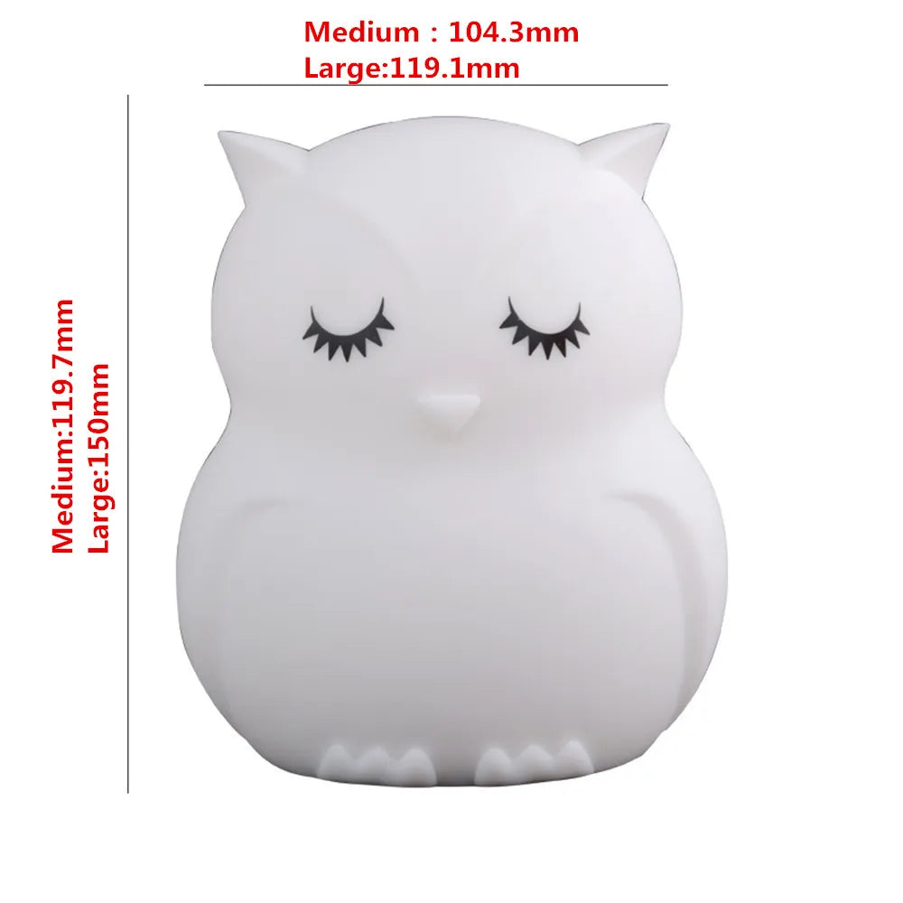 Owl LED Light Touch Sensor Remote Control