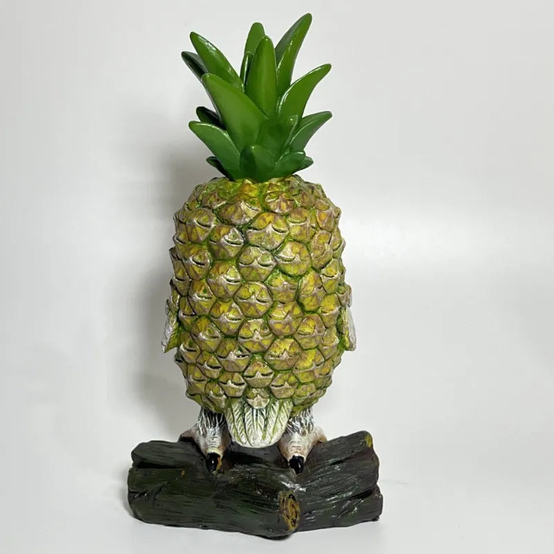 Owl Variations Pineapple Resin Statue