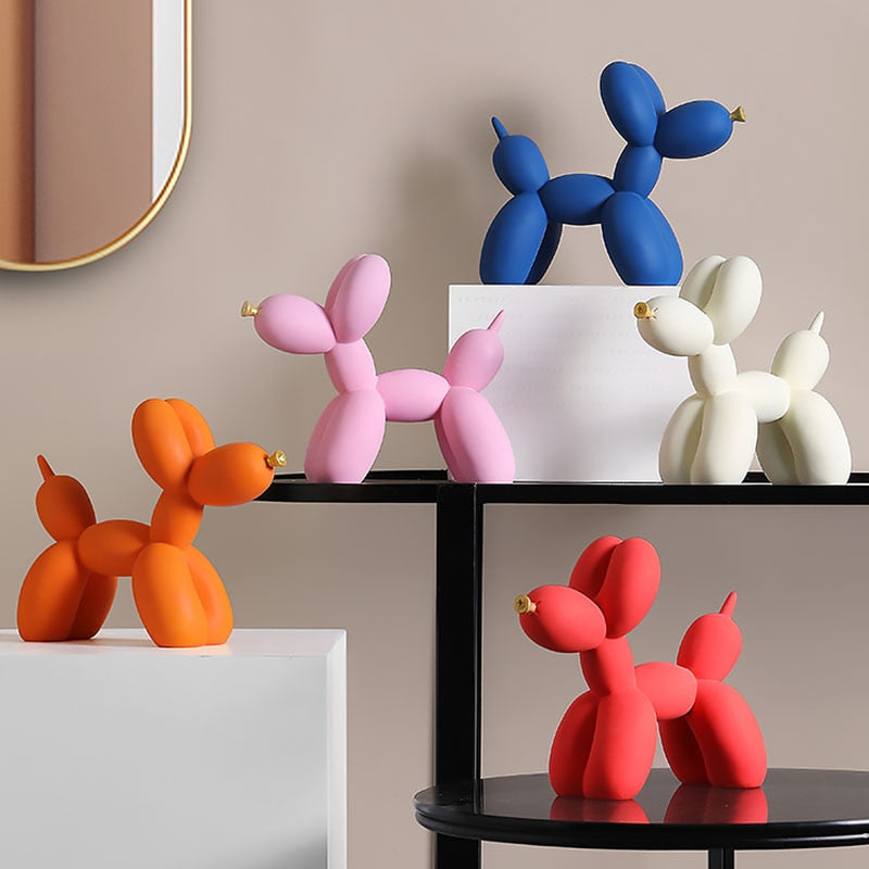 Balloon Dog Figurine Resin Decoration