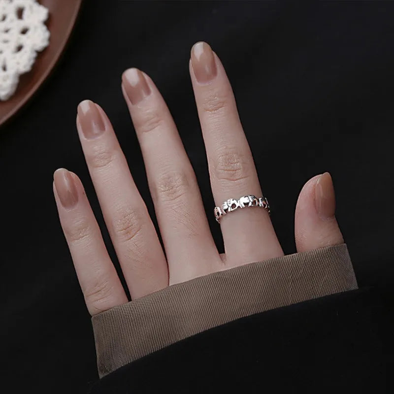 Elephant 925 Sterling Silver Ring  Open Ring
