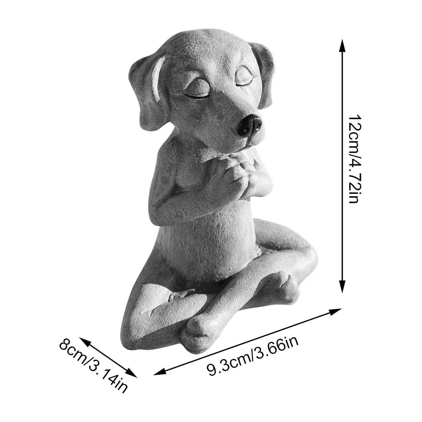 Winged Angel Dog Statue Outdoor Plastic Statue