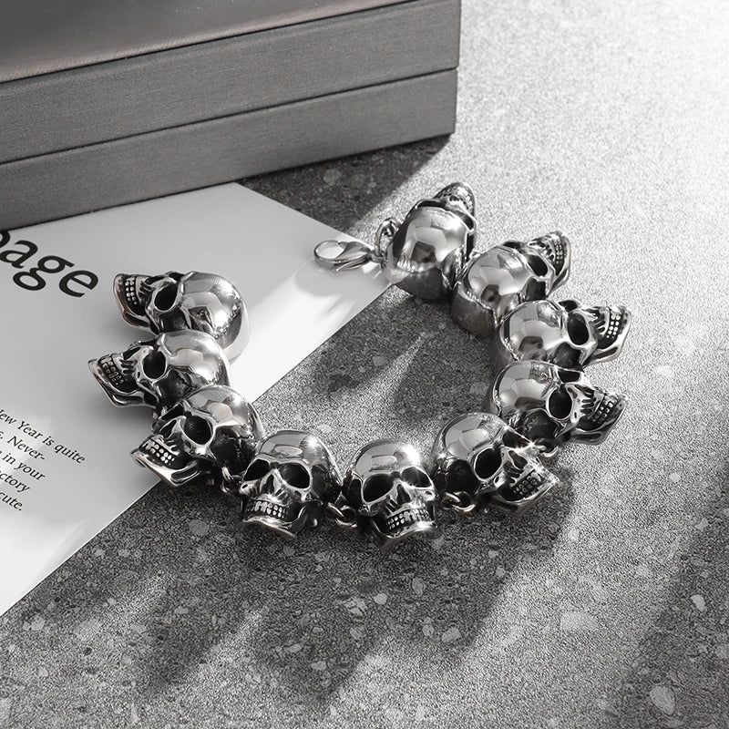 Skull Head Bracelet Full Bracelet