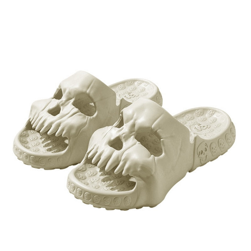 Slippers Skull Design Thick Sole Platform