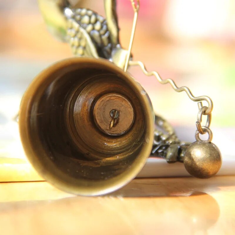 Elephant & Owl Vintage Metal Bell Door