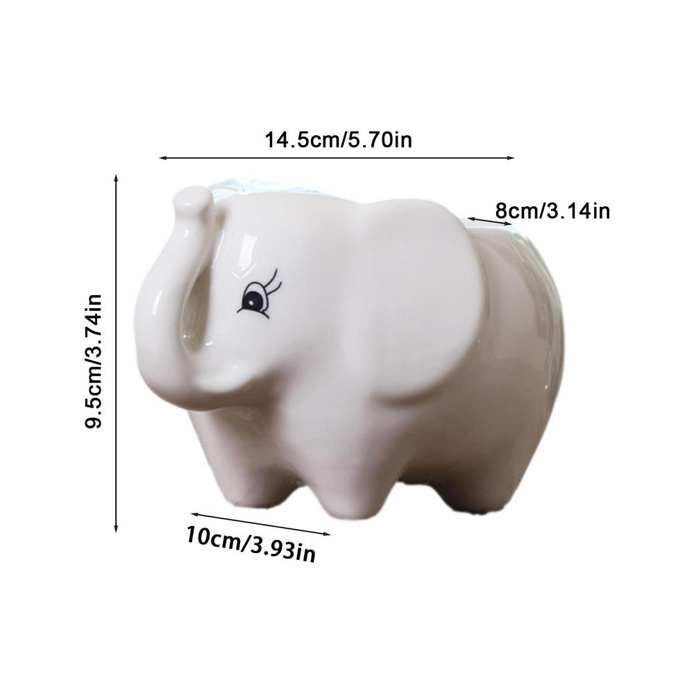 Flower Pot Elephant Mini Ceramic
