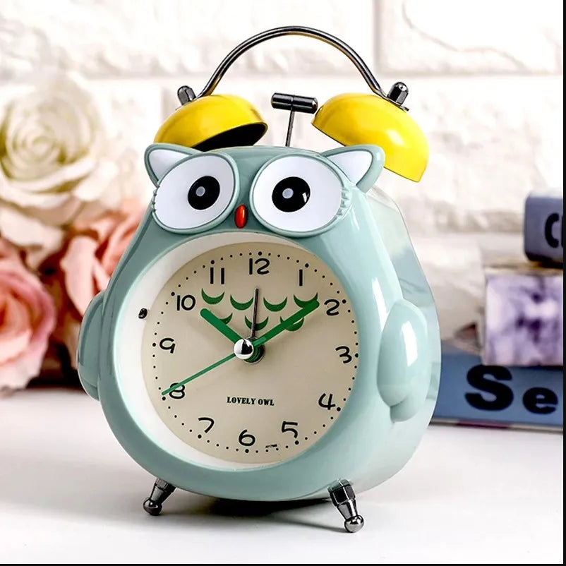Cartoon Owl Alarm Clock With Night Light