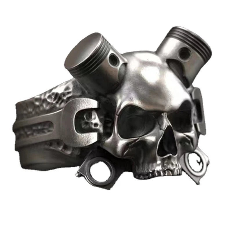 Skull Ring Wrench Screw Skeleton