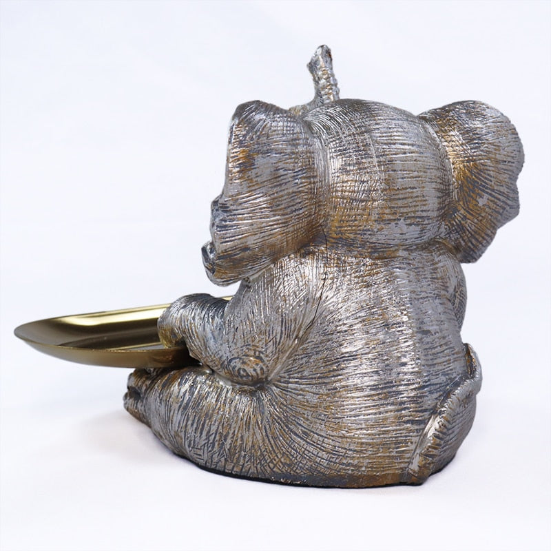 Resin Elephant Statue Key Storage Decoration Figurine