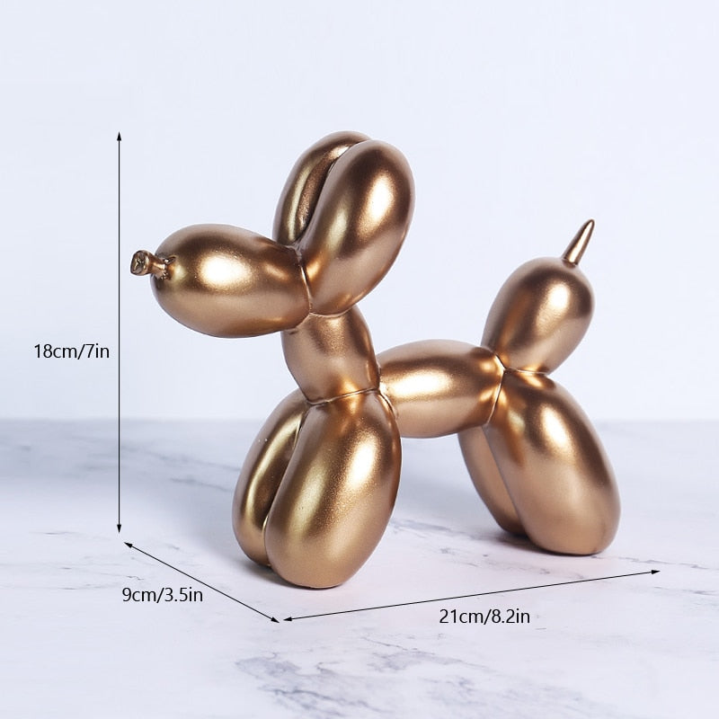 Balloon Dog Figurine Resin Decoration