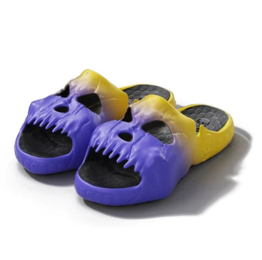 Slippers Skull Design Thick Sole Platform