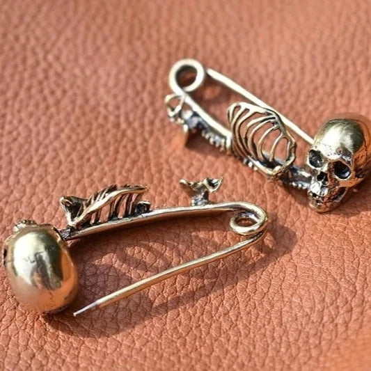 Skull Brooches Scarves